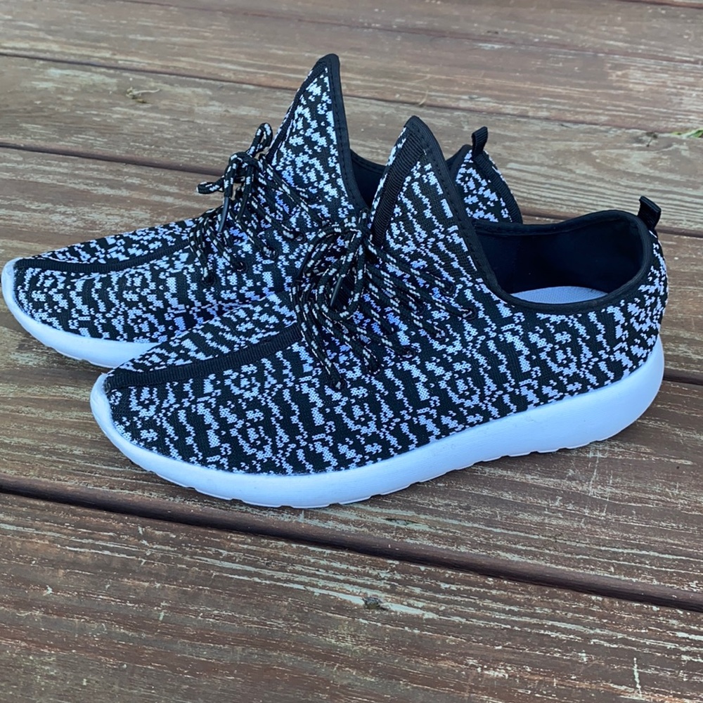 Forever Black and White Sneakers